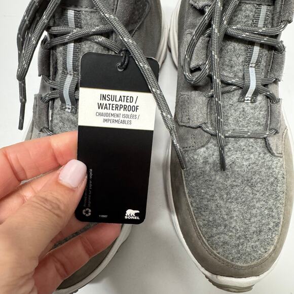 Sorel Gray Ankle Boots - Picture 7 of 8